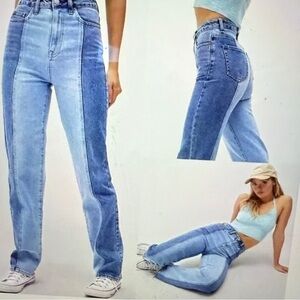 PacSun Women's Dual Blue Straight Leg Jeans